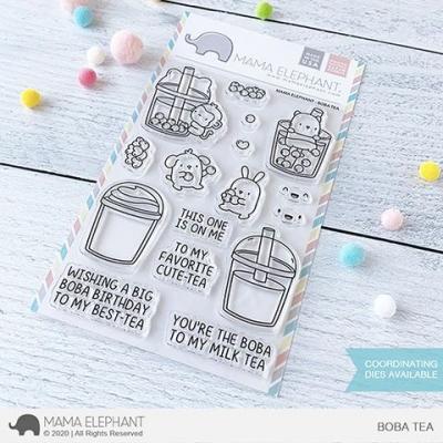 Mama Elephant Clear Stamps - Boba Tea